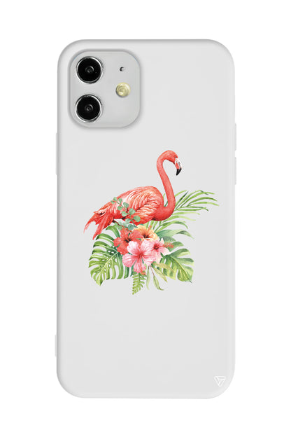 Flamingo Lansman Model İçi Kadife Silikon Telefon Kılıfı