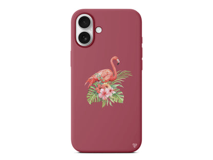 Flamingo Lansman Model İçi Kadife Silikon Telefon Kılıfı – Plus Serisine Özel