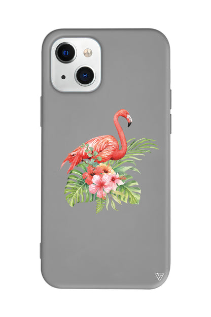 Flamingo Lansman Model İçi Kadife Silikon Telefon Kılıfı – Plus Serisine Özel