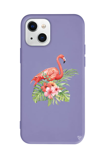 Flamingo Lansman Model İçi Kadife Silikon Telefon Kılıfı