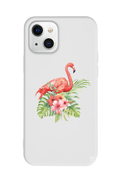 Flamingo Lansman Model İçi Kadife Silikon Telefon Kılıfı