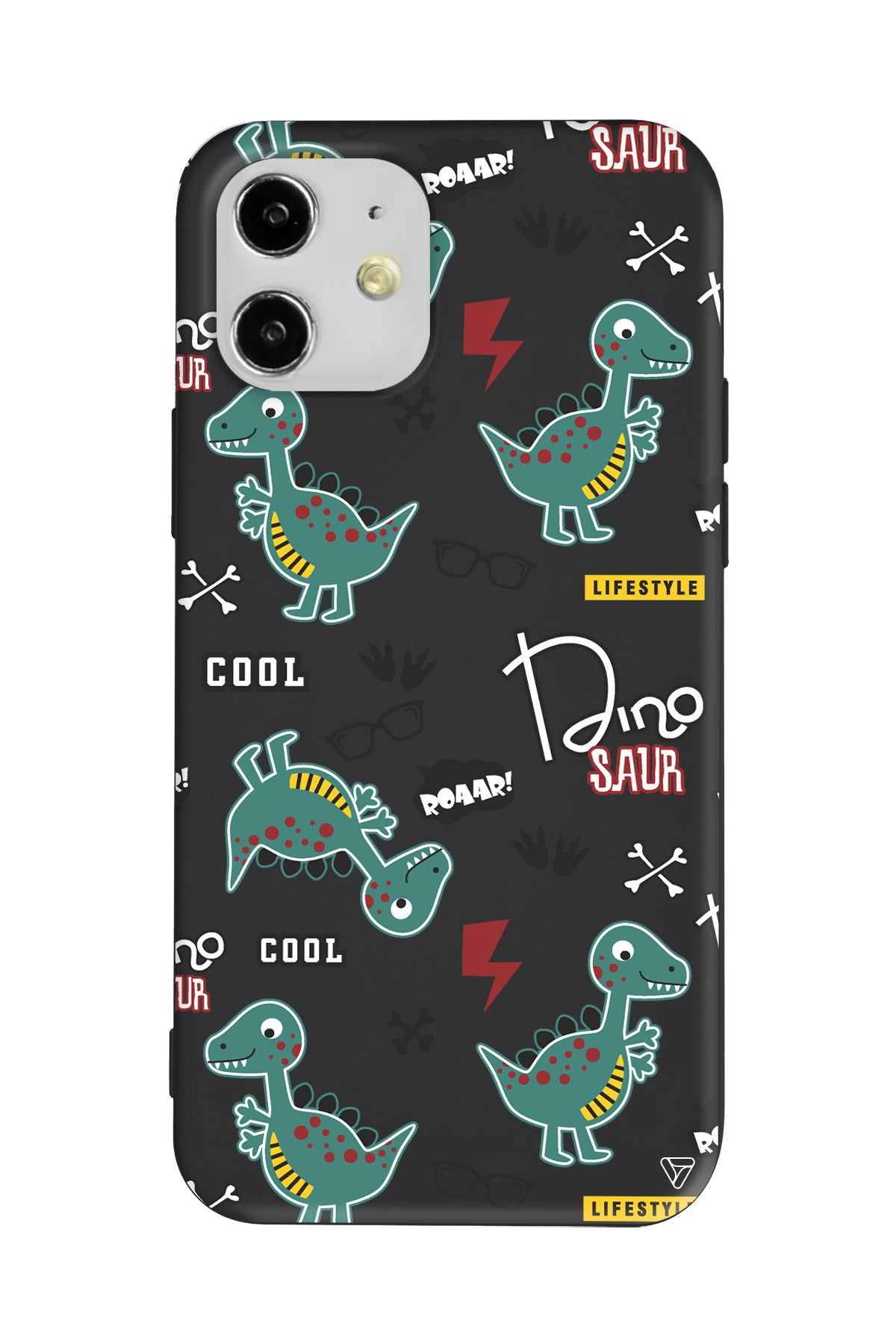 Cool Dino Lansman Model İçi Kadife Silikon Telefon Kılıfı