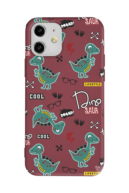 Cool Dino Lansman Model İçi Kadife Silikon Telefon Kılıfı