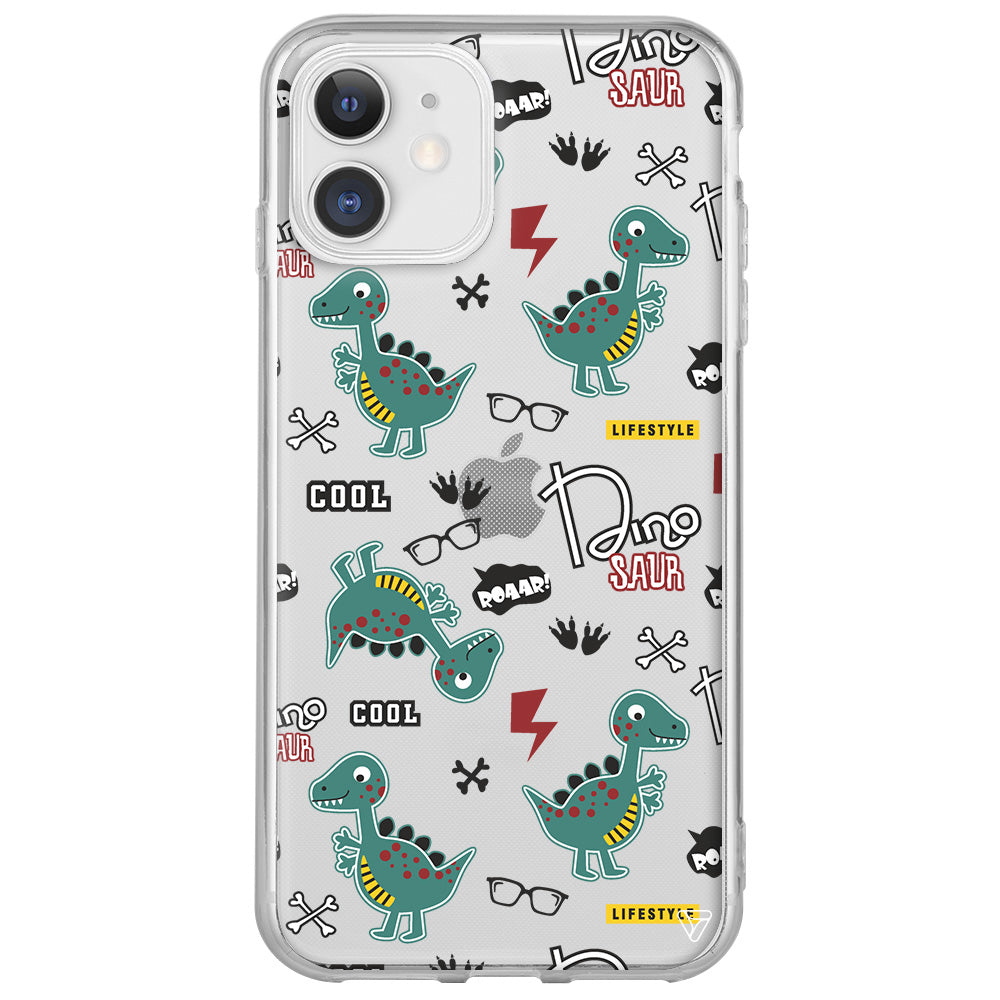 Cool Dino Lansman Model İçi Kadife Silikon Telefon Kılıfı