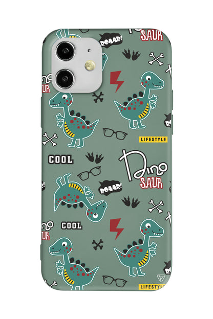 Cool Dino Lansman Model İçi Kadife Silikon Telefon Kılıfı