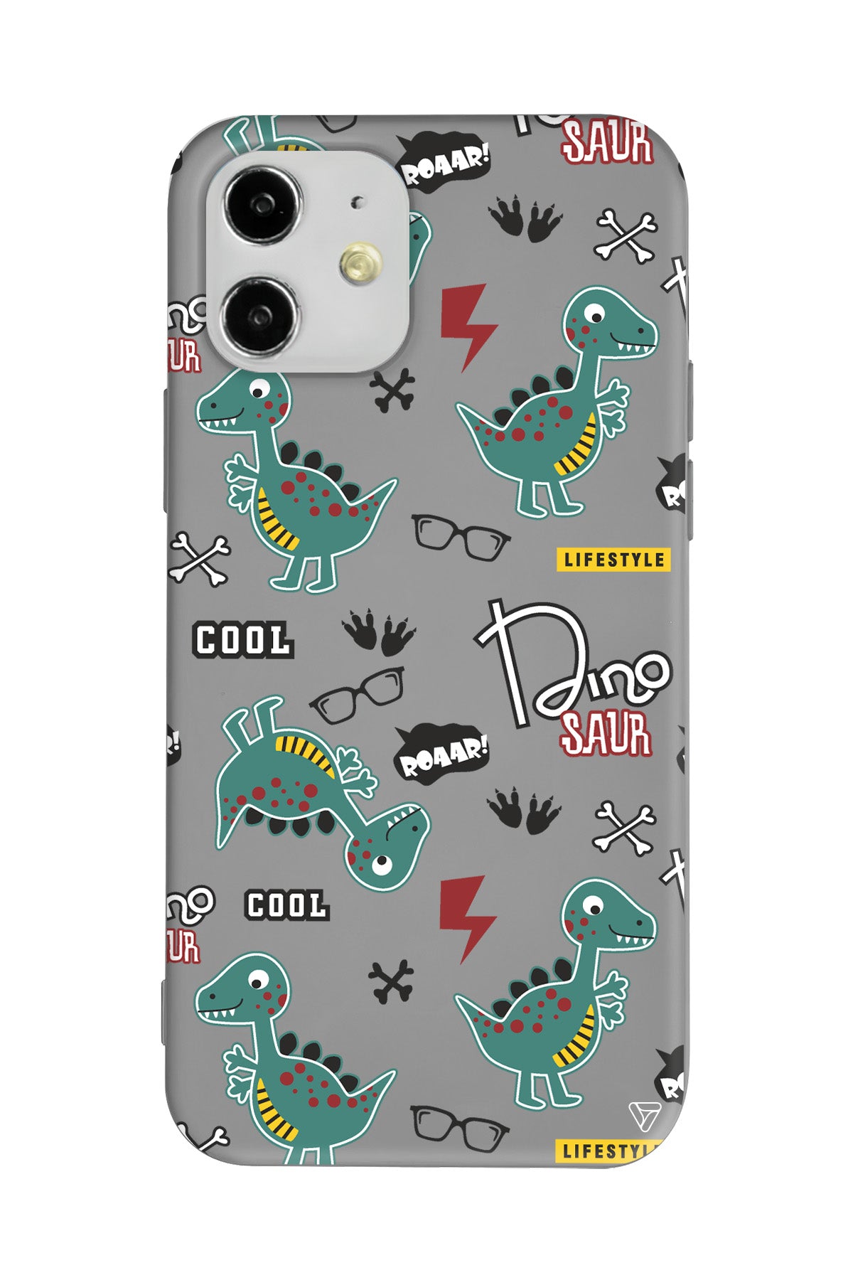 Cool Dino Lansman Model İçi Kadife Silikon Telefon Kılıfı