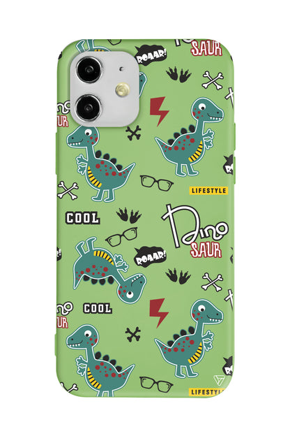 Cool Dino Lansman Model İçi Kadife Silikon Telefon Kılıfı