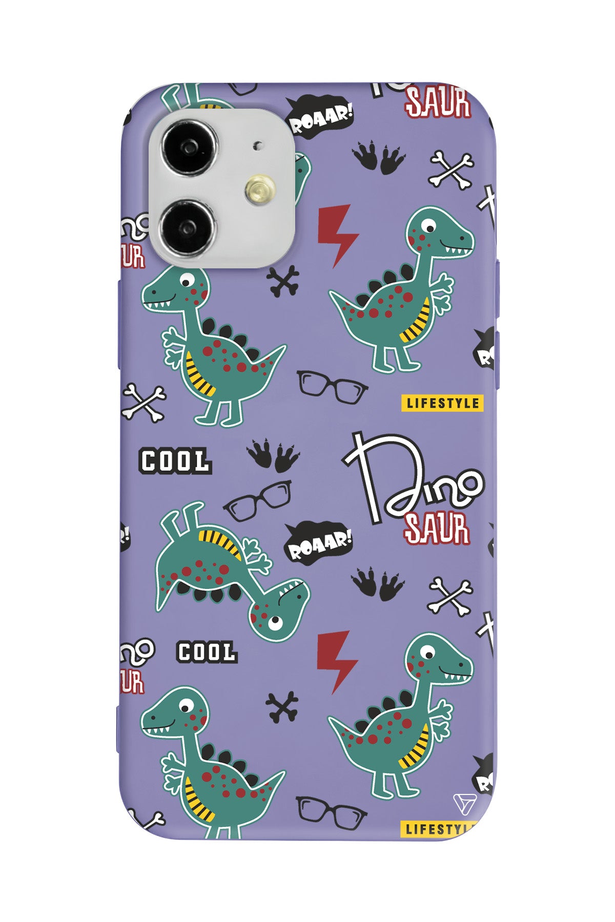 Cool Dino Lansman Model İçi Kadife Silikon Telefon Kılıfı