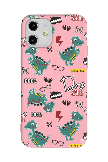 Cool Dino Lansman Model İçi Kadife Silikon Telefon Kılıfı