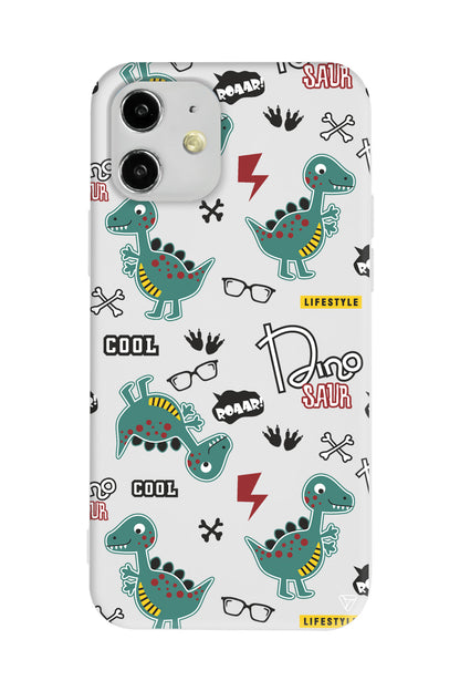 Cool Dino Lansman Model İçi Kadife Silikon Telefon Kılıfı