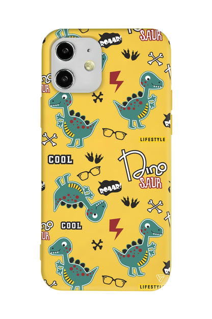 Cool Dino Lansman Model İçi Kadife Silikon Telefon Kılıfı