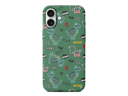 Cool Dino Lansman Model İçi Kadife Silikon Telefon Kılıfı – Plus Serisine Özel