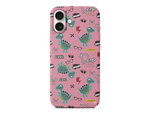 Cool Dino Lansman Model İçi Kadife Silikon Telefon Kılıfı – Plus Serisine Özel