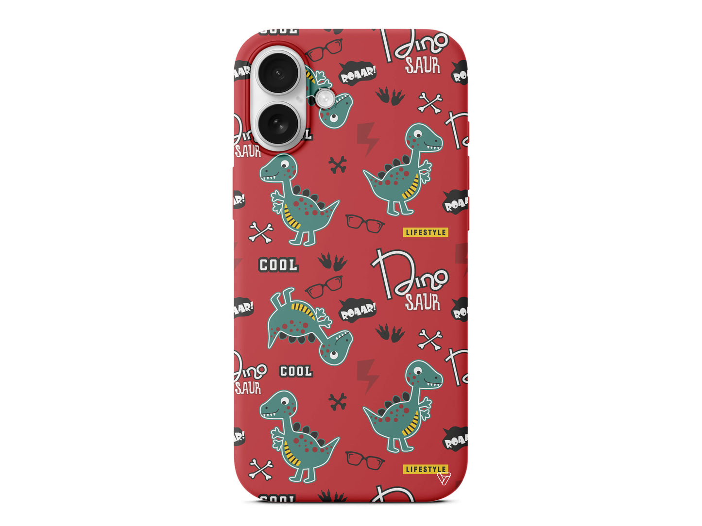 Cool Dino Lansman Model İçi Kadife Silikon Telefon Kılıfı – Plus Serisine Özel