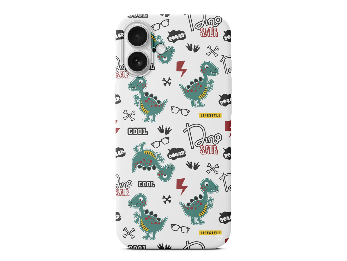 Cool Dino Lansman Model İçi Kadife Silikon Telefon Kılıfı – Plus Serisine Özel