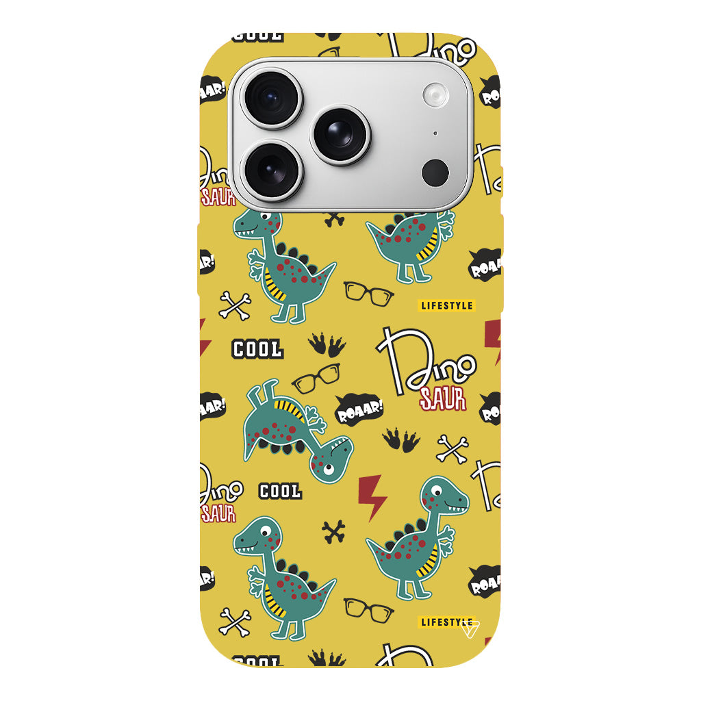 Cool Dino Lansman Model İçi Kadife Silikon Telefon Kılıfı