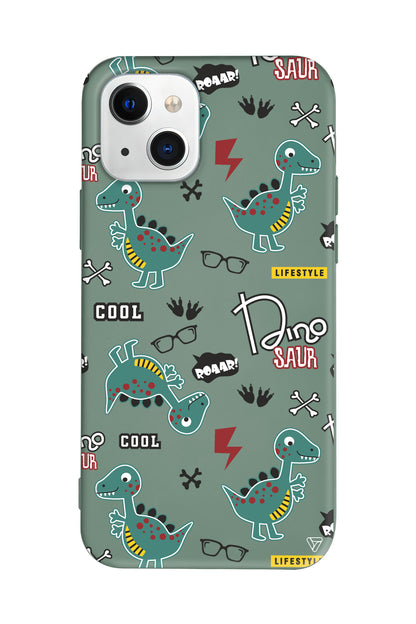 Cool Dino Lansman Model İçi Kadife Silikon Telefon Kılıfı