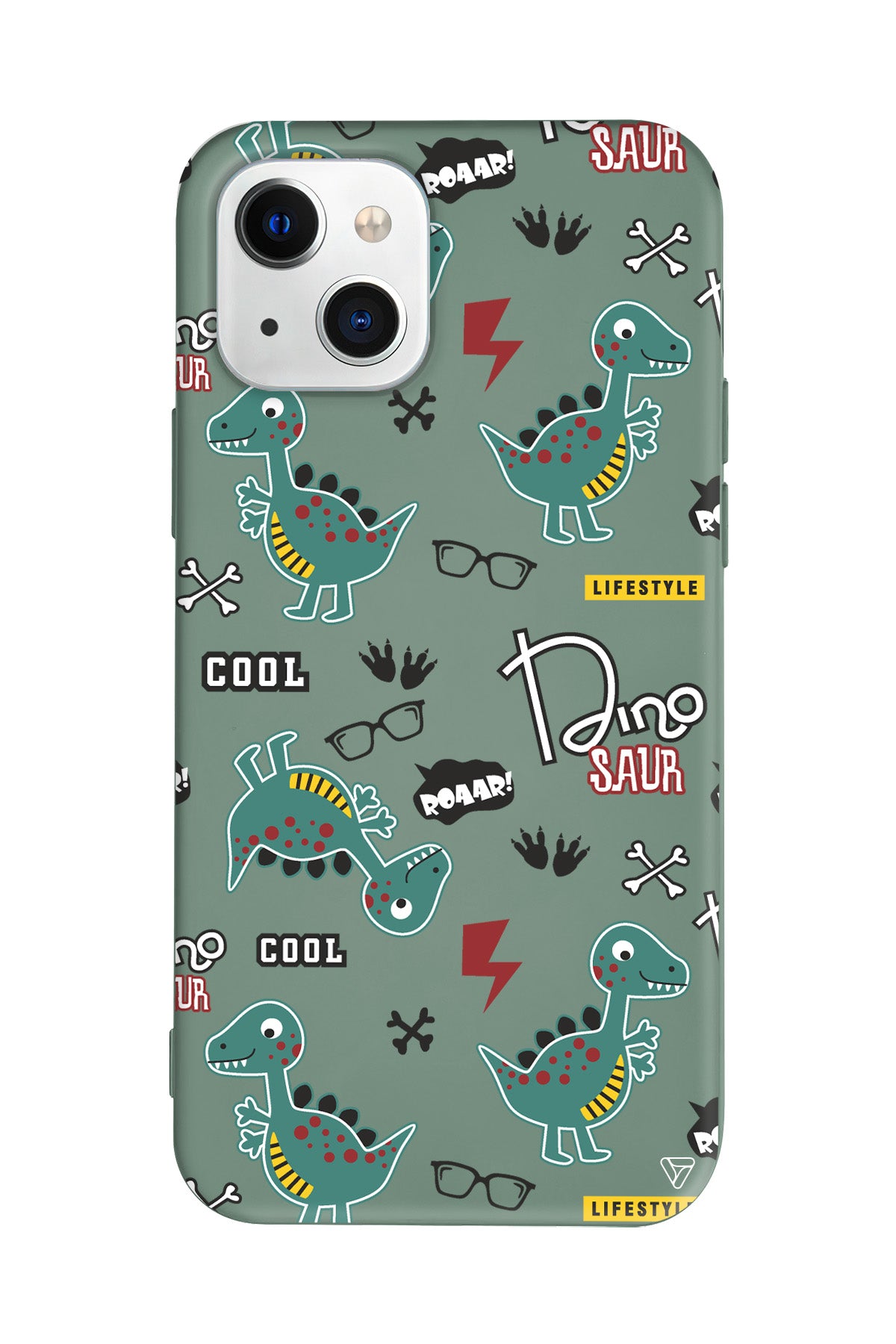 Cool Dino Lansman Model İçi Kadife Silikon Telefon Kılıfı