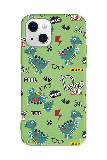 Cool Dino Lansman Model İçi Kadife Silikon Telefon Kılıfı – Plus Serisine Özel