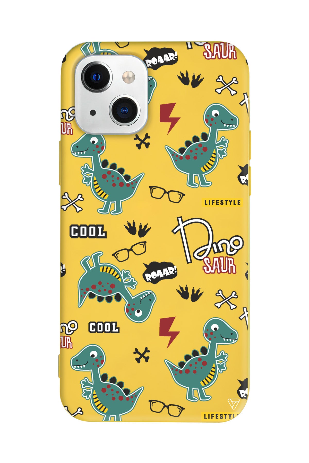 Cool Dino Lansman Model İçi Kadife Silikon Telefon Kılıfı