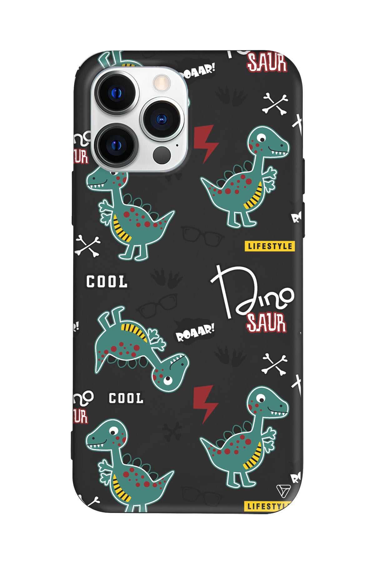 Cool Dino Lansman Model İçi Kadife Silikon Telefon Kılıfı