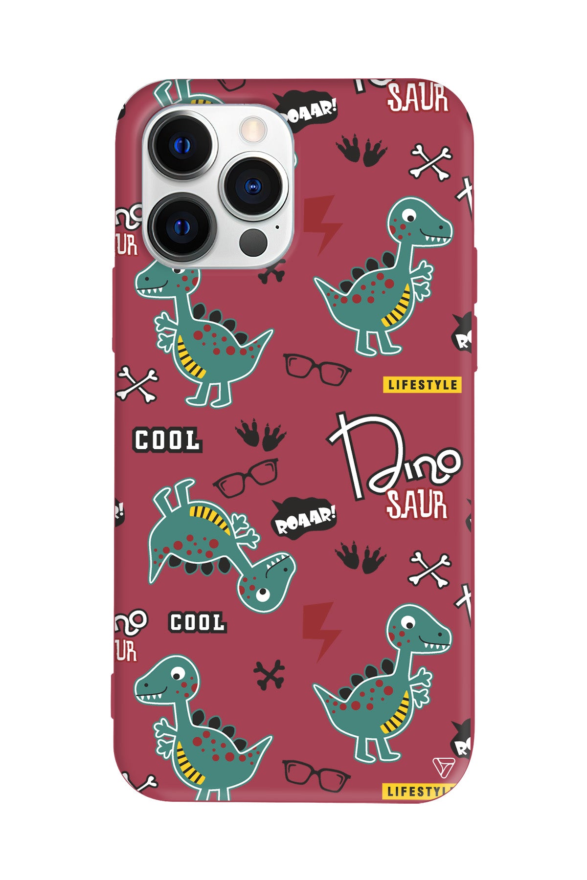Cool Dino Lansman Model İçi Kadife Silikon Telefon Kılıfı