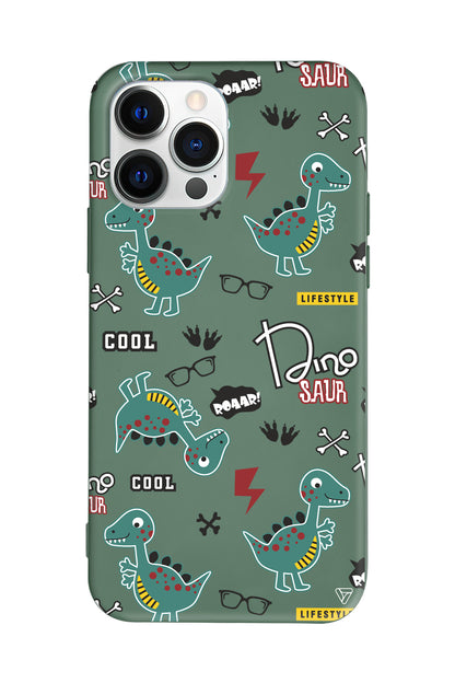 Cool Dino Lansman Model İçi Kadife Silikon Telefon Kılıfı