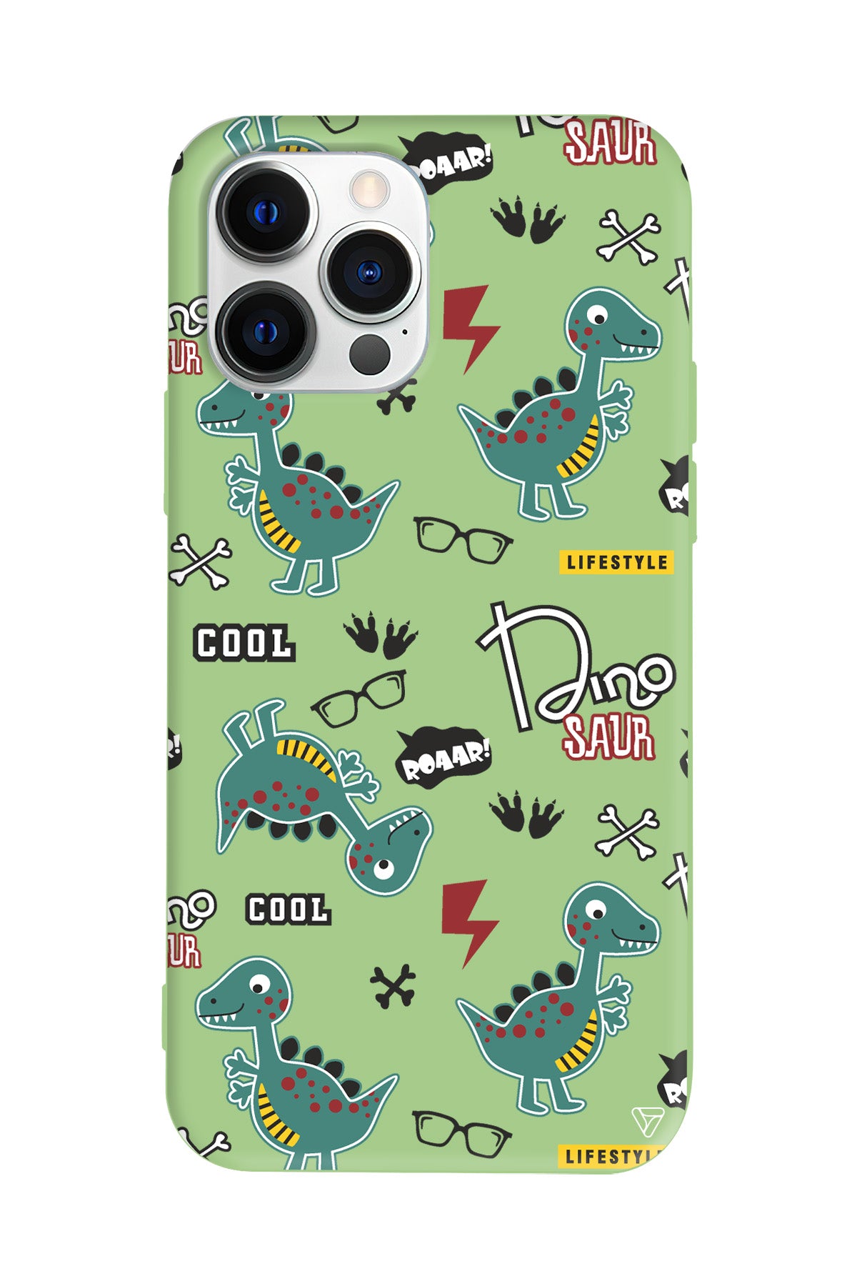 Cool Dino Lansman Model İçi Kadife Silikon Telefon Kılıfı