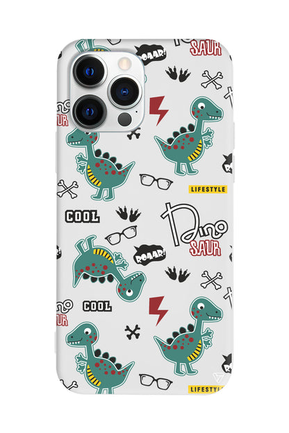 Cool Dino Lansman Model İçi Kadife Silikon Telefon Kılıfı