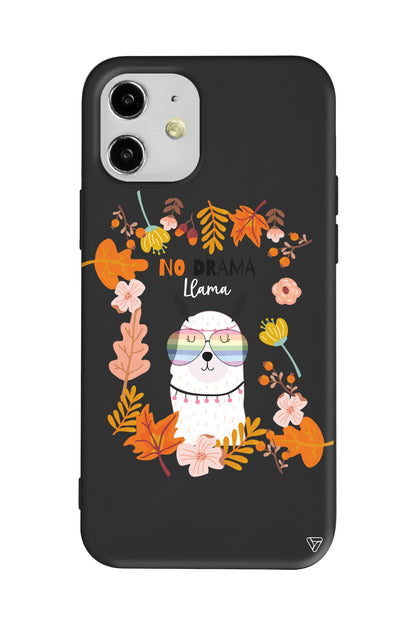 No Drama Lama Lansman Model İçi Kadife Silikon Telefon Kılıfı