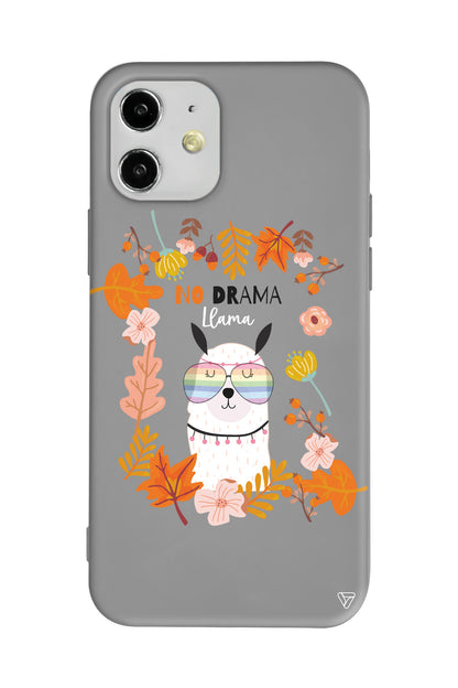No Drama Lama Lansman Model İçi Kadife Silikon Telefon Kılıfı