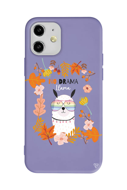 No Drama Lama Lansman Model İçi Kadife Silikon Telefon Kılıfı