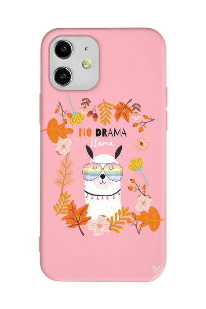 No Drama Lama Lansman Model İçi Kadife Silikon Telefon Kılıfı