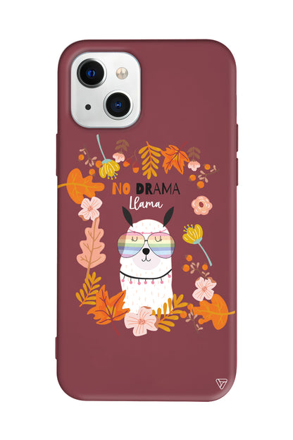 No Drama Lama Lansman Model İçi Kadife Silikon Telefon Kılıfı