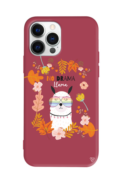 No Drama Lama Lansman Model İçi Kadife Silikon Telefon Kılıfı