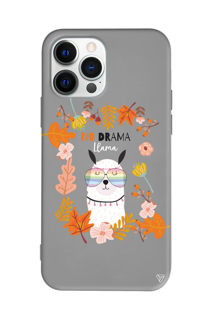 No Drama Lama Lansman Model İçi Kadife Silikon Telefon Kılıfı