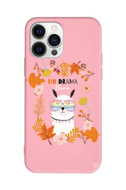 No Drama Lama Lansman Model İçi Kadife Silikon Telefon Kılıfı