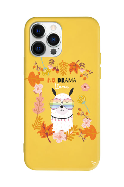 No Drama Lama Lansman Model İçi Kadife Silikon Telefon Kılıfı