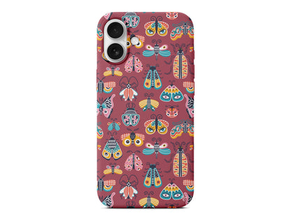 Renkli Kanatlar Lansman Model İçi Kadife Silikon Telefon Kılıfı