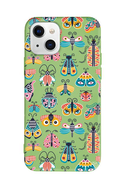 Renkli Kanatlar Lansman Model İçi Kadife Silikon Telefon Kılıfı – Plus Serisine Özel