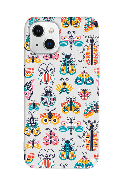 Renkli Kanatlar Lansman Model İçi Kadife Silikon Telefon Kılıfı – Plus Serisine Özel