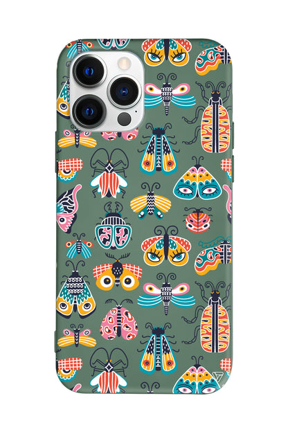 Renkli Kanatlar Lansman Model İçi Kadife Silikon Telefon Kılıfı