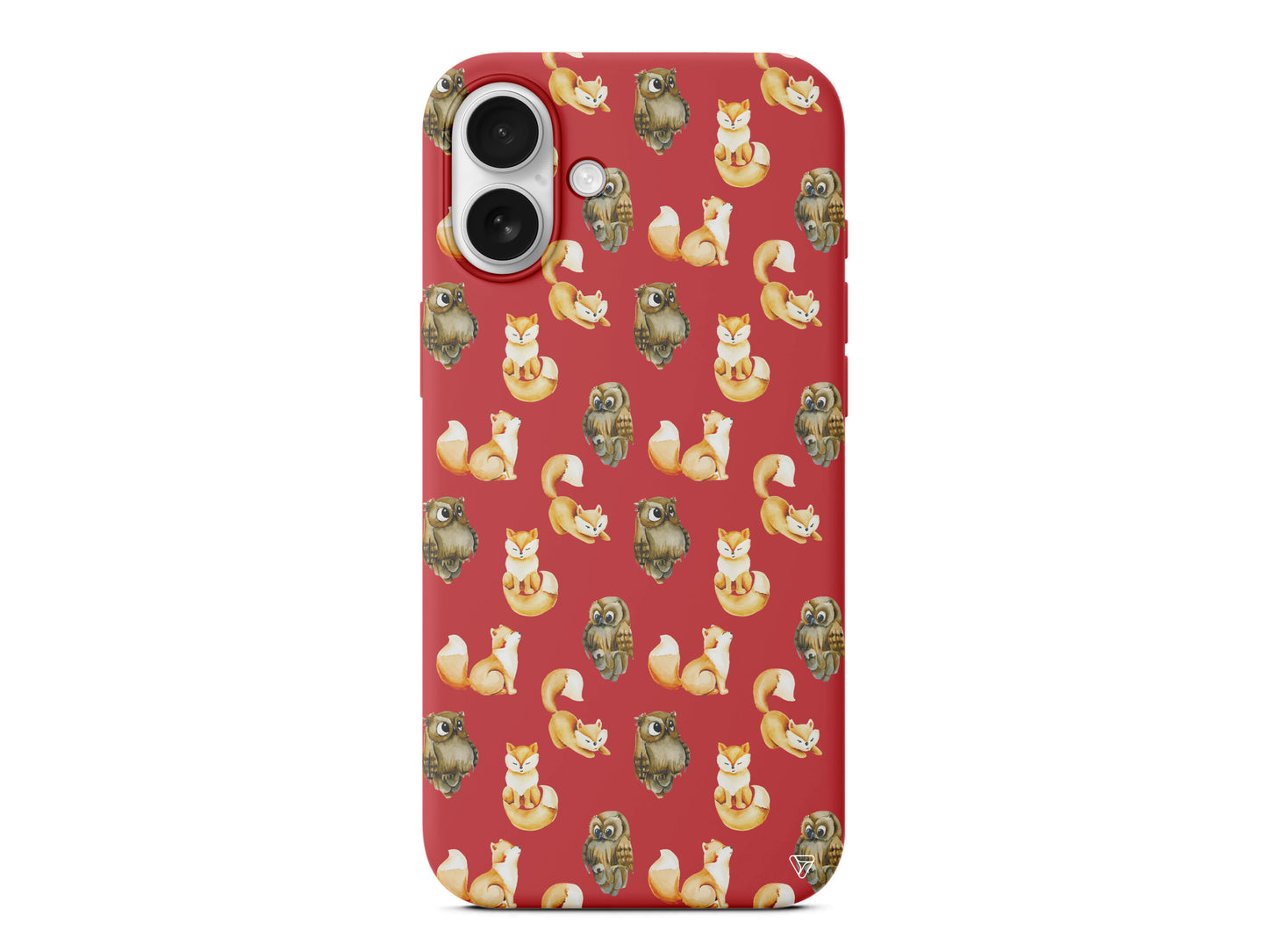 Baykus ve Tilki Lansman Model İçi Kadife Silikon Telefon Kılıfı – Plus Serisine Özel