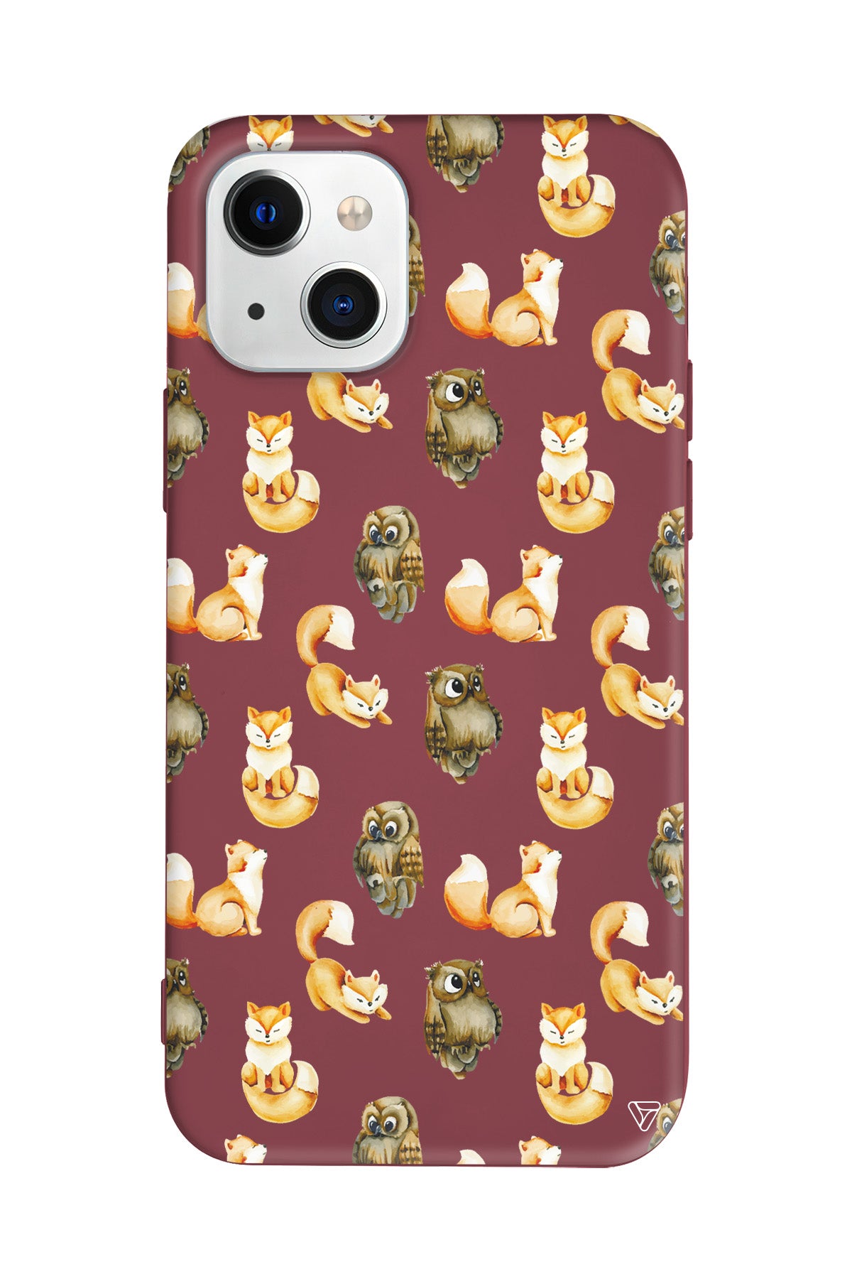 Baykus ve Tilki Lansman Model İçi Kadife Silikon Telefon Kılıfı – Plus Serisine Özel