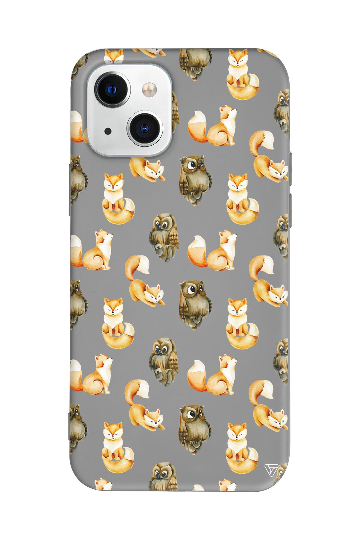 Baykus ve Tilki Lansman Model İçi Kadife Silikon Telefon Kılıfı – Plus Serisine Özel