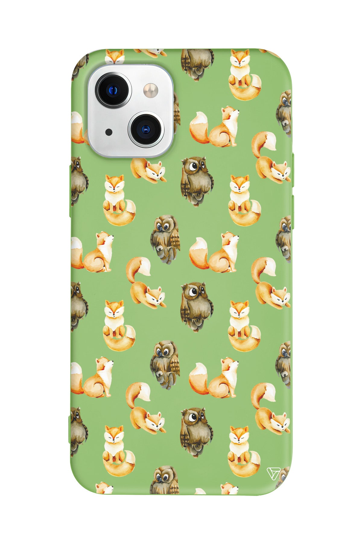 Baykus ve Tilki Lansman Model İçi Kadife Silikon Telefon Kılıfı