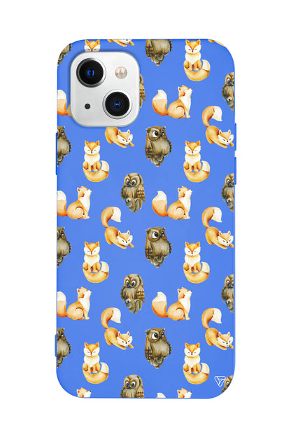 Baykus ve Tilki Lansman Model İçi Kadife Silikon Telefon Kılıfı – Plus Serisine Özel