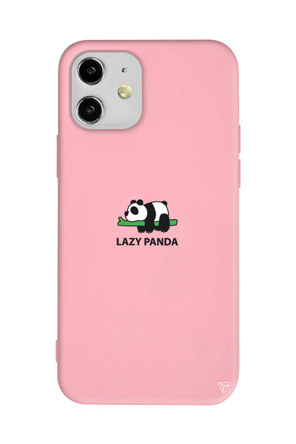 Lazy Panda Lansman Model İçi Kadife Silikon Telefon Kılıfı