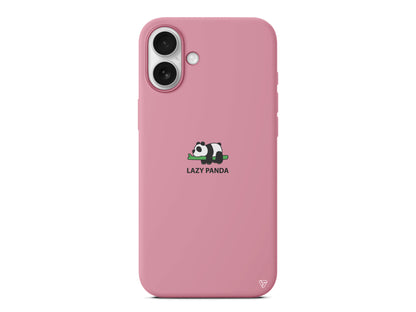 Lazy Panda Lansman Model İçi Kadife Silikon Telefon Kılıfı
