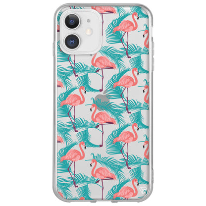 Yaz Flamingolari Lansman Model İçi Kadife Silikon Telefon Kılıfı